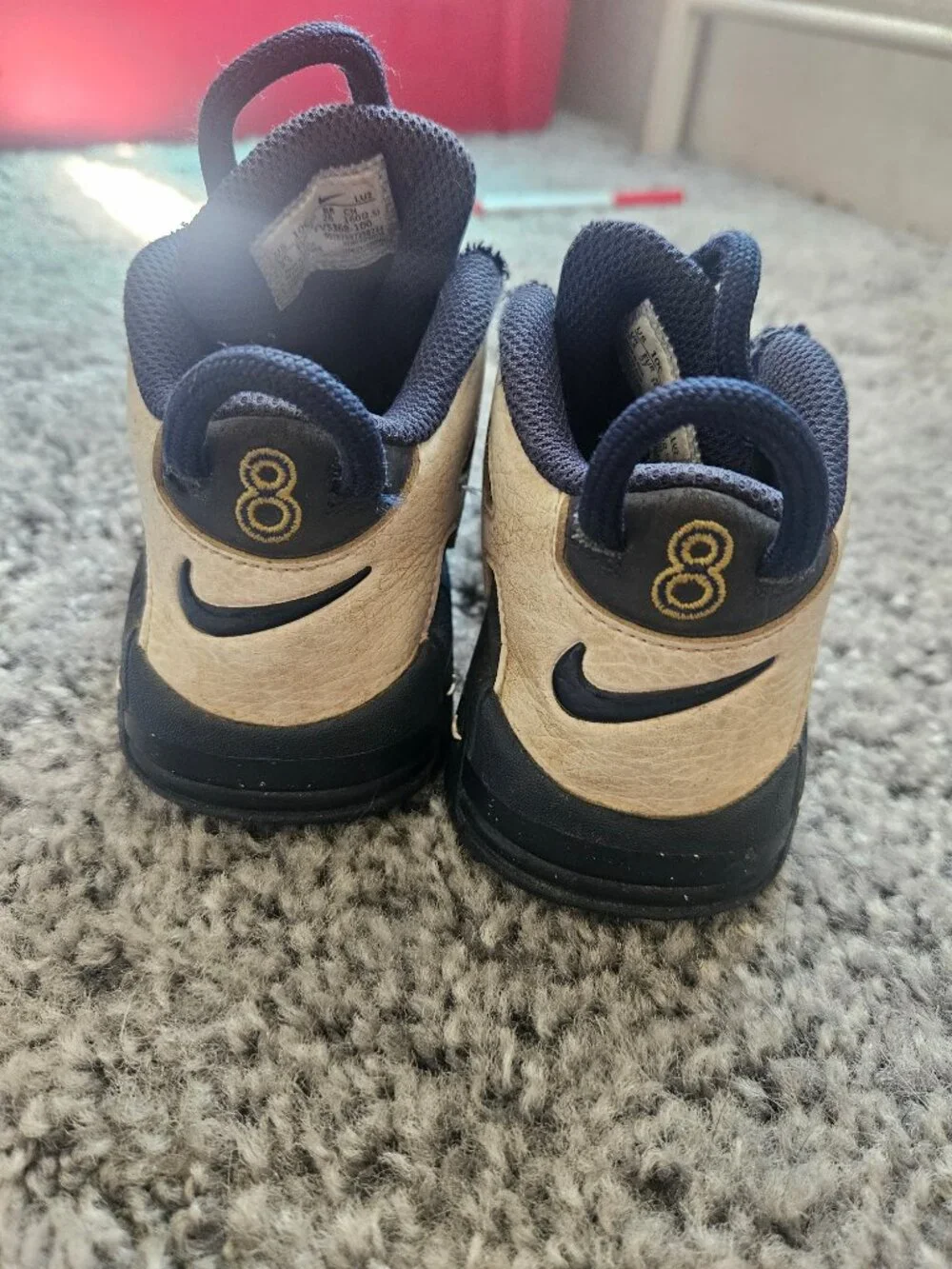 Nike Air More Uptempo Olympic Toddler 10C White Navy Red FV5368-100